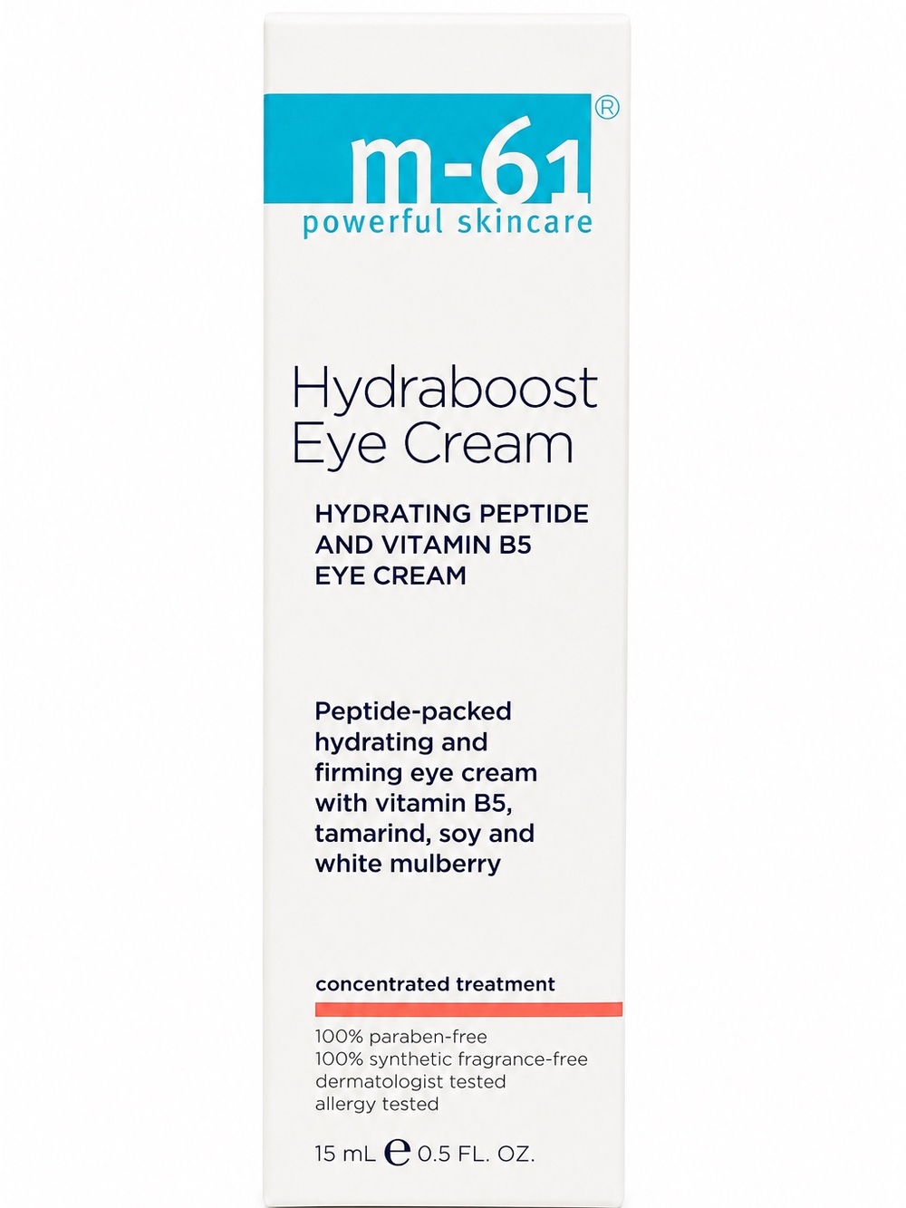 M-61 Hydraboost Eye Cream 15mL Hydrating Peptide and Vitamin B5- New with Box
